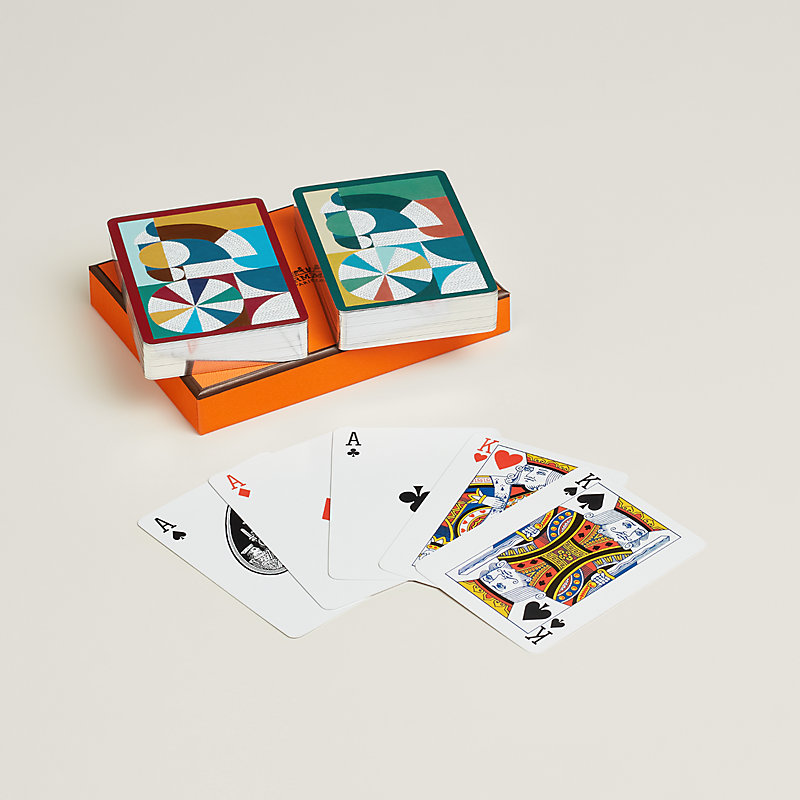 エルメス　ボードゲーム　希少品 ポーカーカード 《シュヴァル・ナッテ》 ゲーム2セット | Hermès